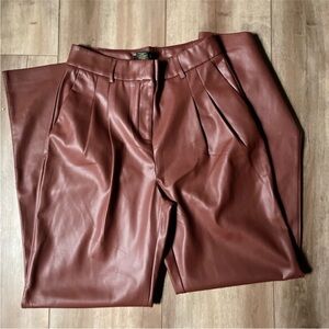 House of Harlow 1960 Brown Leather Trousers
